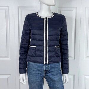 MOLLY BRACKEN women's navy spring coat small LIKE NEW!!